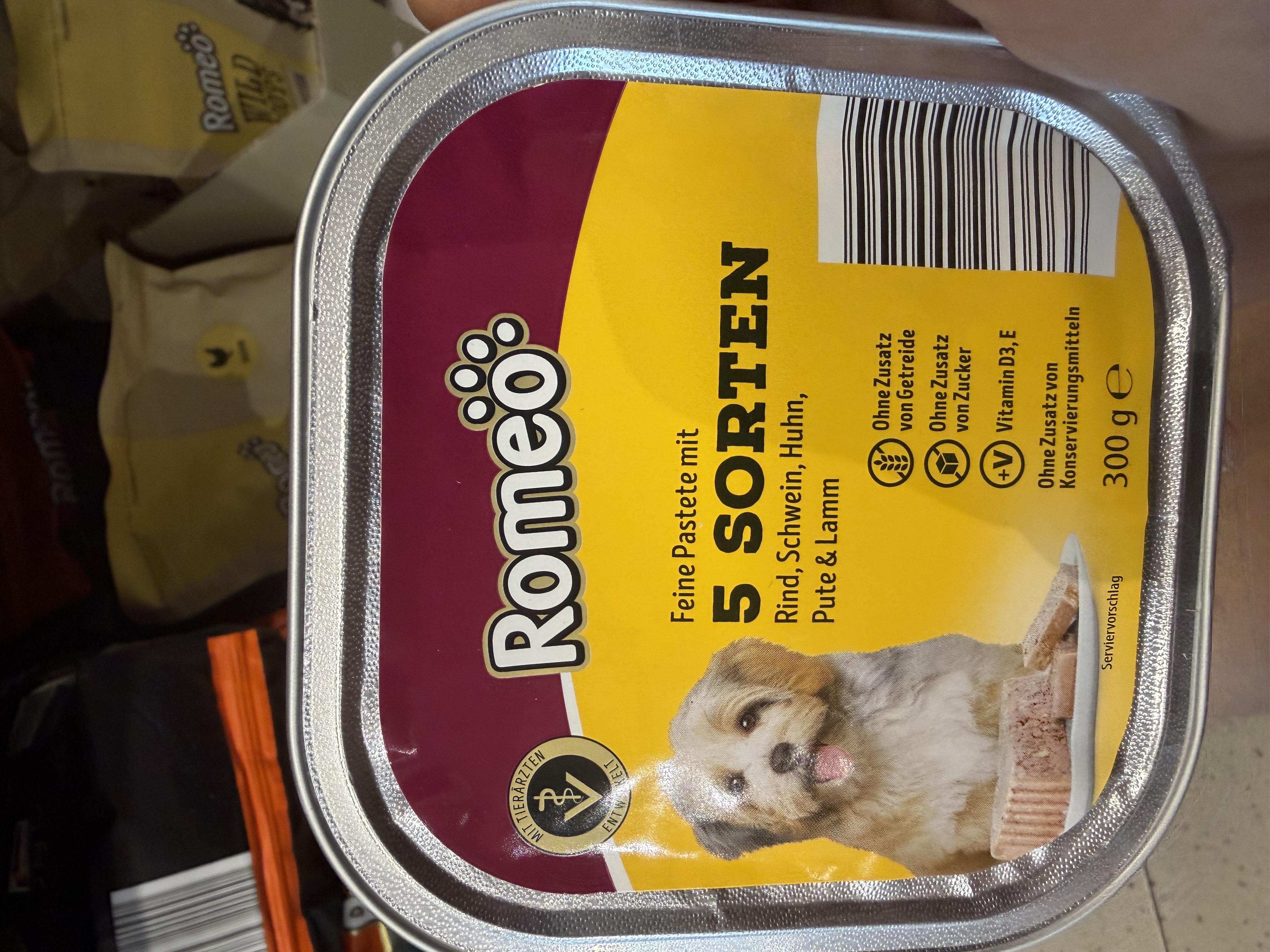 Romeo Romeo Classic - Feine Pastete mit 5 Sorten (Rind, Schwein, Huhn, Pute & Lamm)